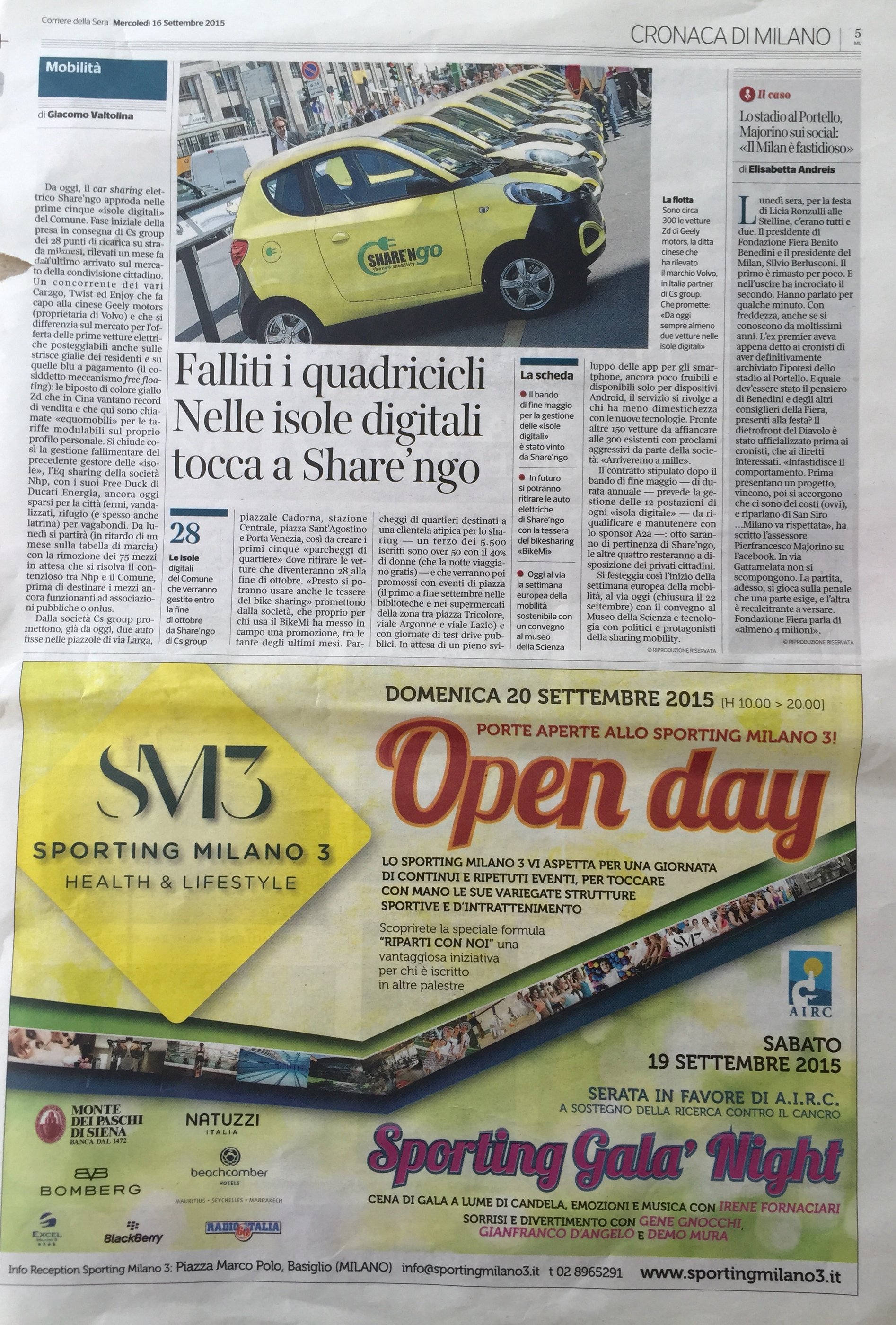 Comunicato stampa libero 19 settembre