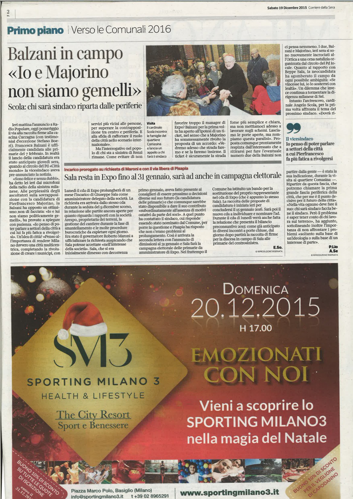 Corriere della Sera 19-12-2015