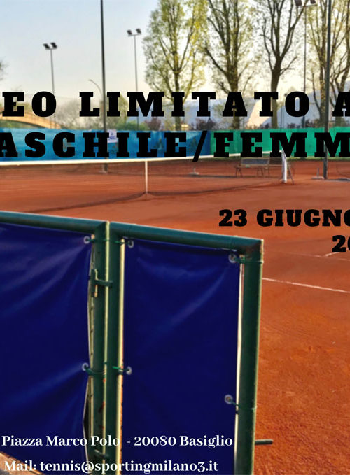 Torneo Limitato a 3.1 Maschile/Femminile, 23 Giugno - 7 Luglio 2018